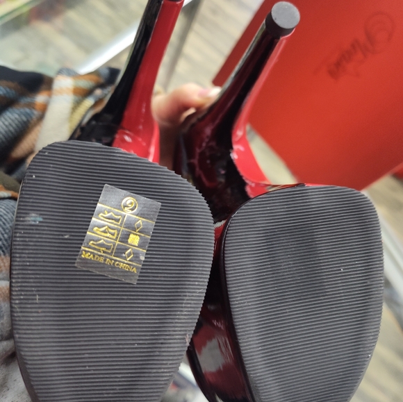 Pleaser 8" Heel 4" Pf Two Tone Lace-Up Ankle Boots Women Shoes Size 9 NEW - Picture 4 of 7